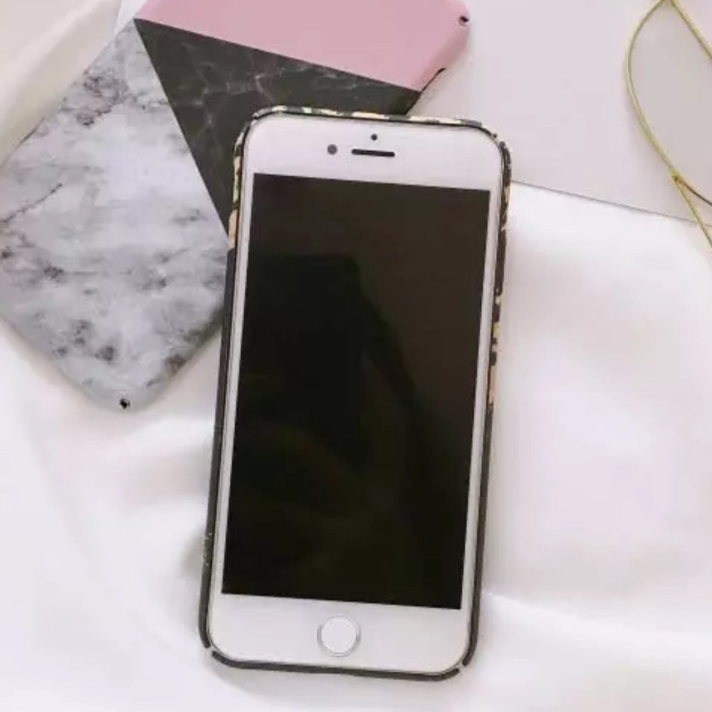 Leopard Marble Phone Case iPhone X Hard Case Matte - Picture 3 of 5